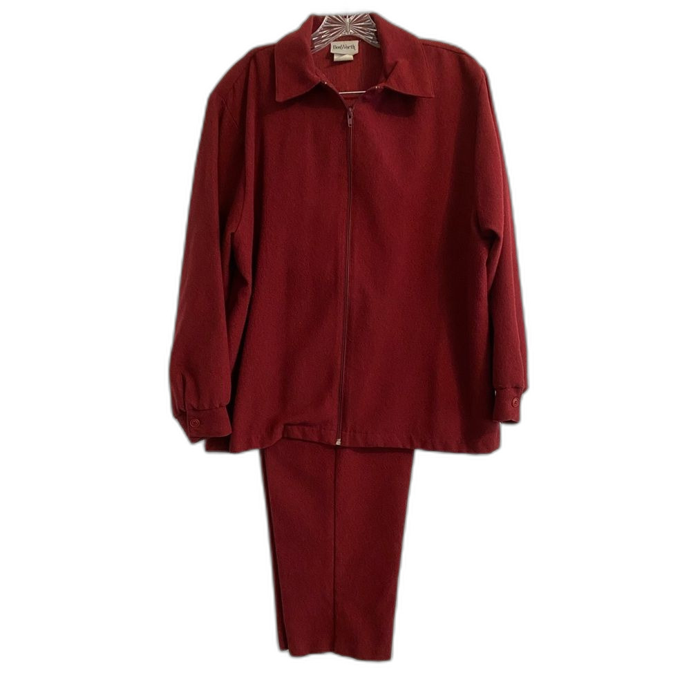 Vintage S P Jacket Pants Coord 2 Pc Set Casual Lounge Minimalist Boho b2-21